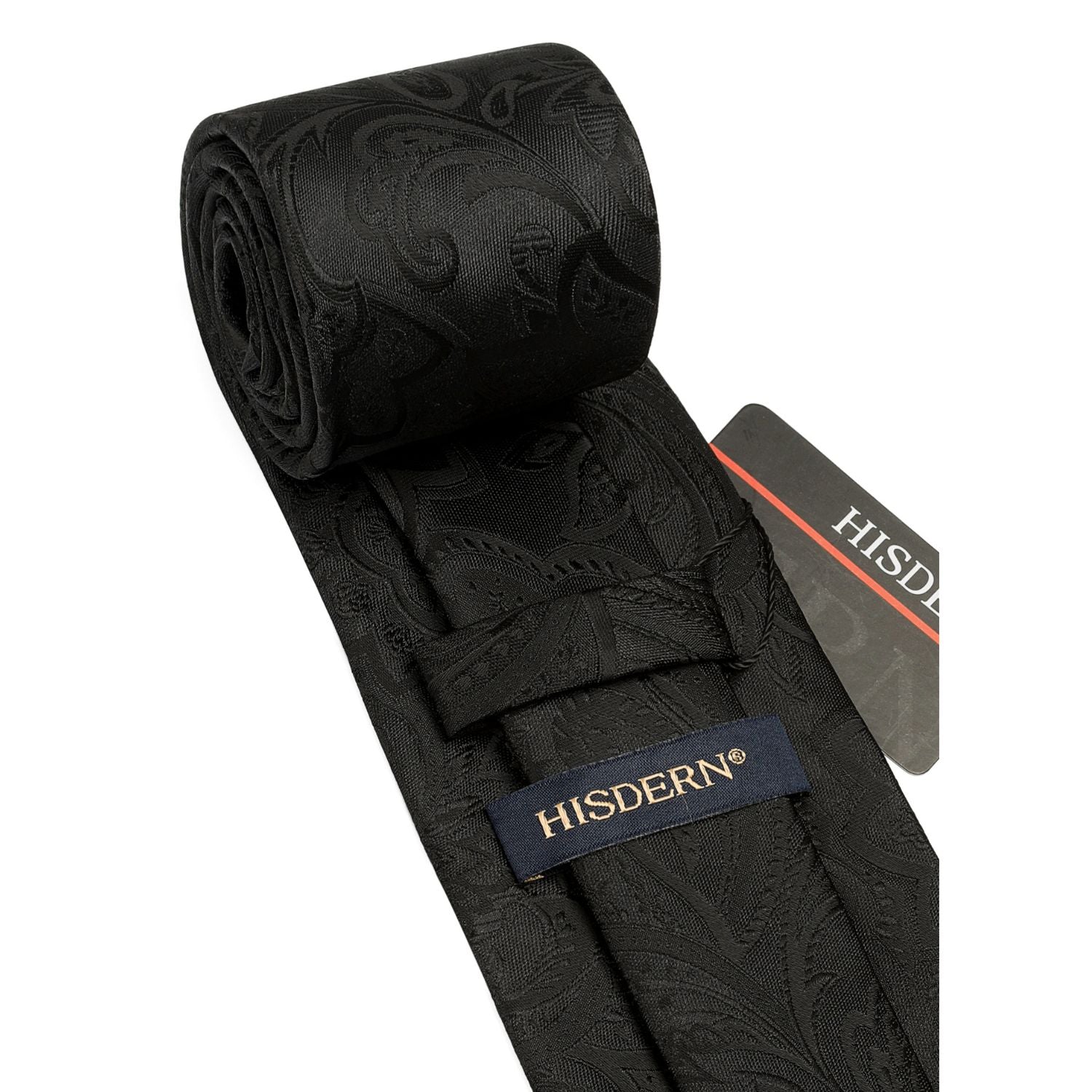 Hisdern Black Floral Wedding Accessories Set