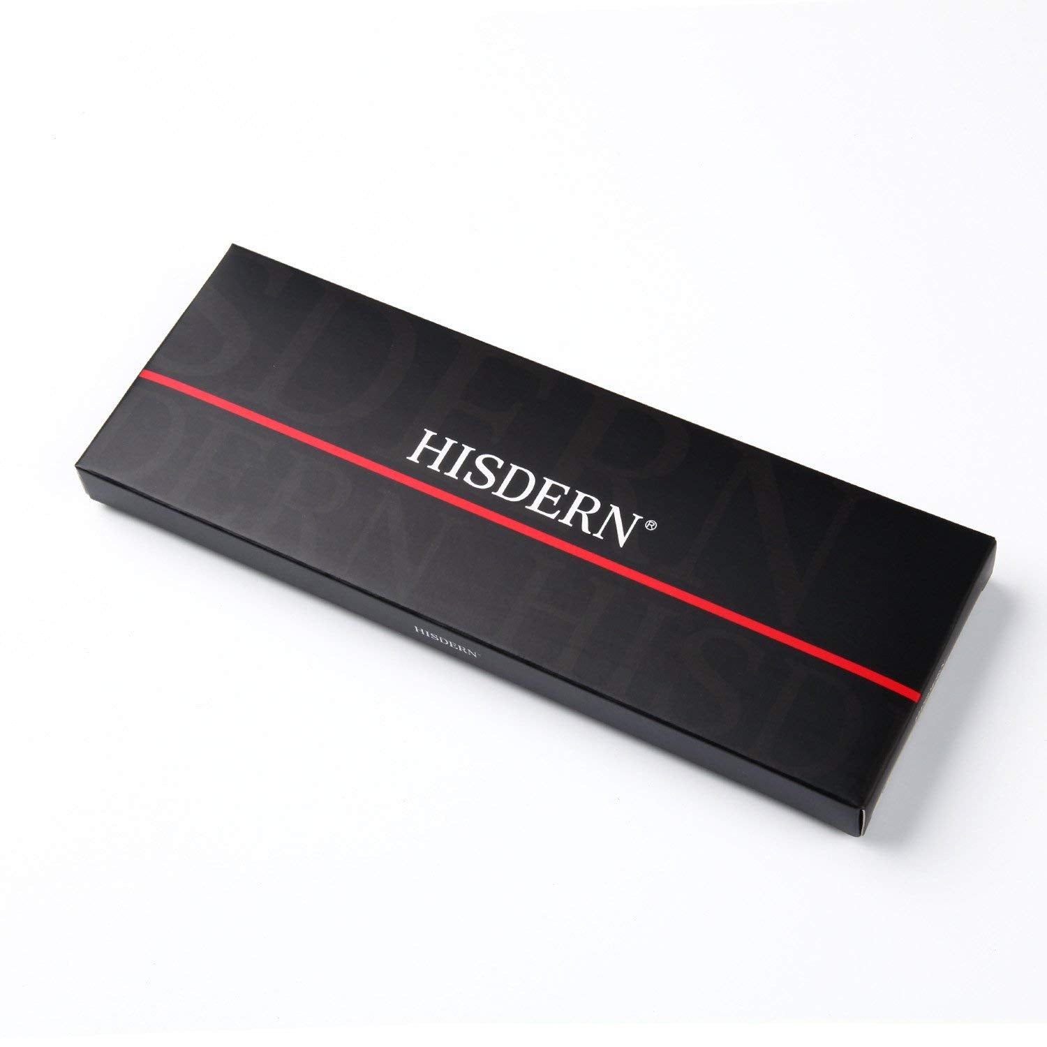 Hisdern Black Brown Paisley Tie Set For Groomsmen