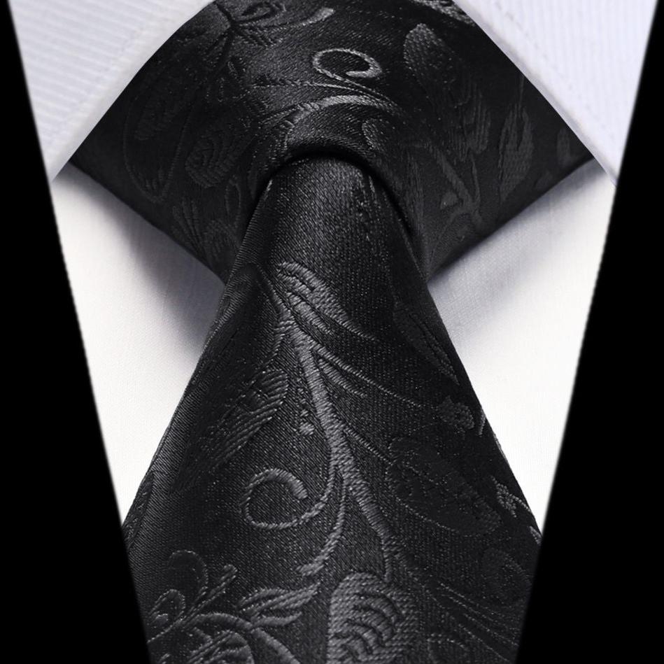 Hisdern Black Floral Wedding Accessories Set