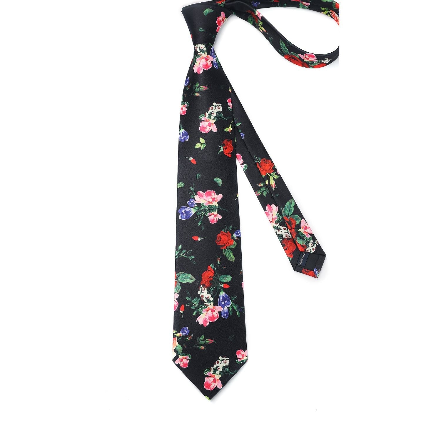 Hisdern Black Floral Wedding Accessories Set