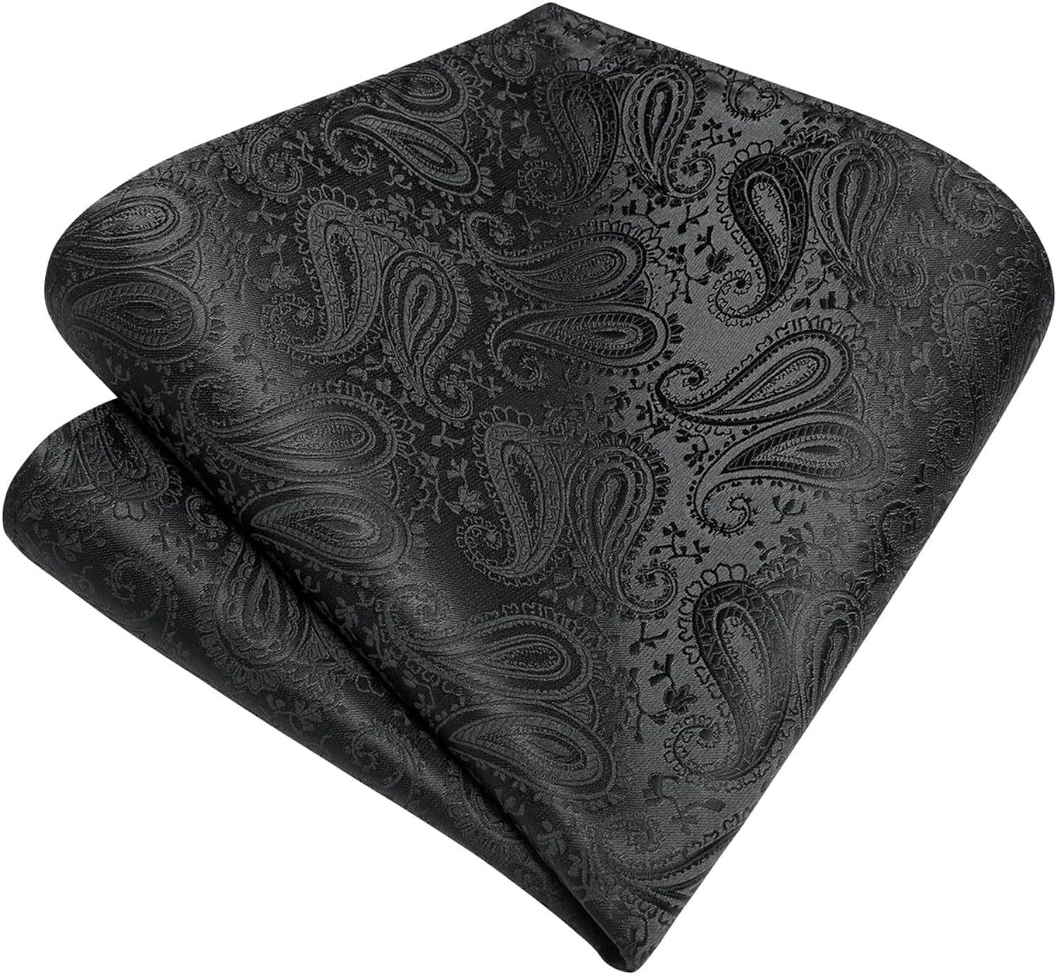 Hisdern Black Paisley Wedding Accessories Set with Clip