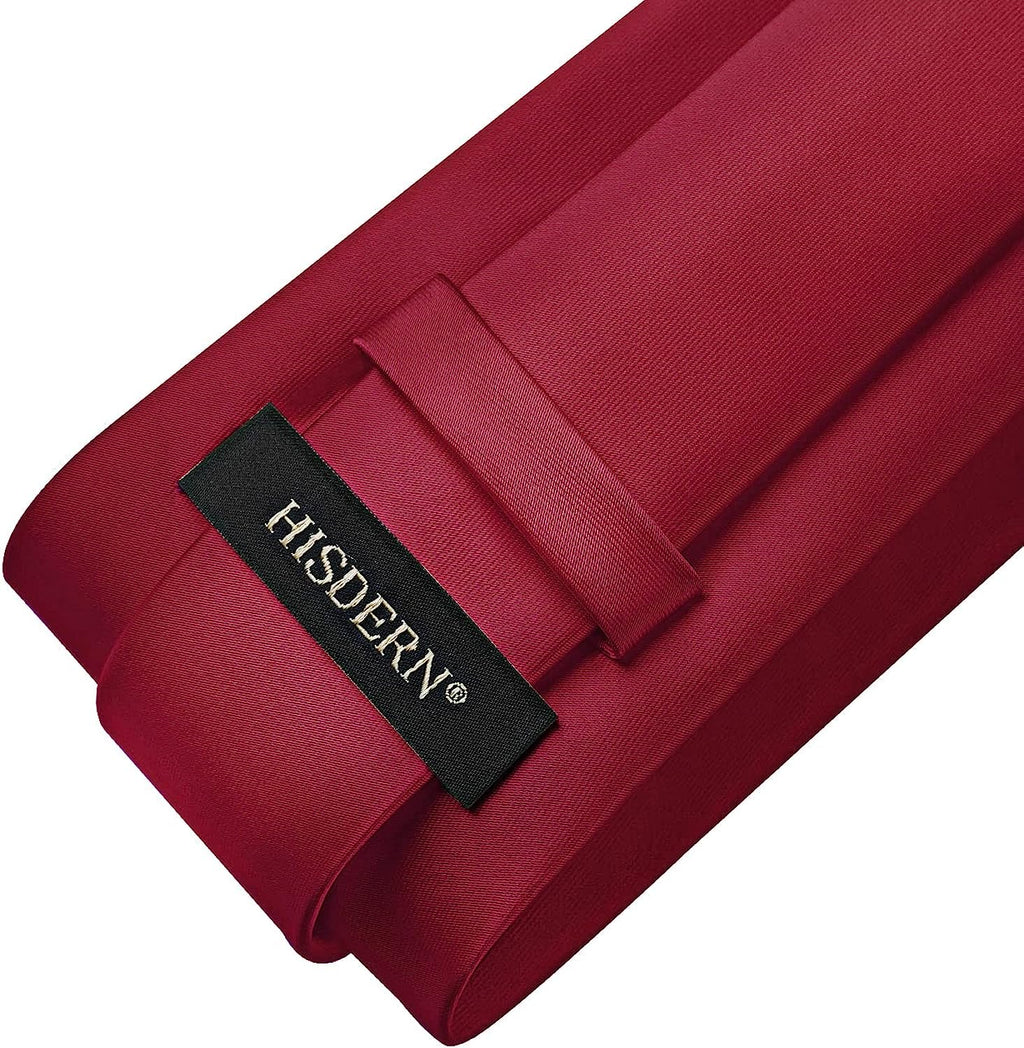 Hisdern Burgundy Solid Wedding Accessories Set With Clip