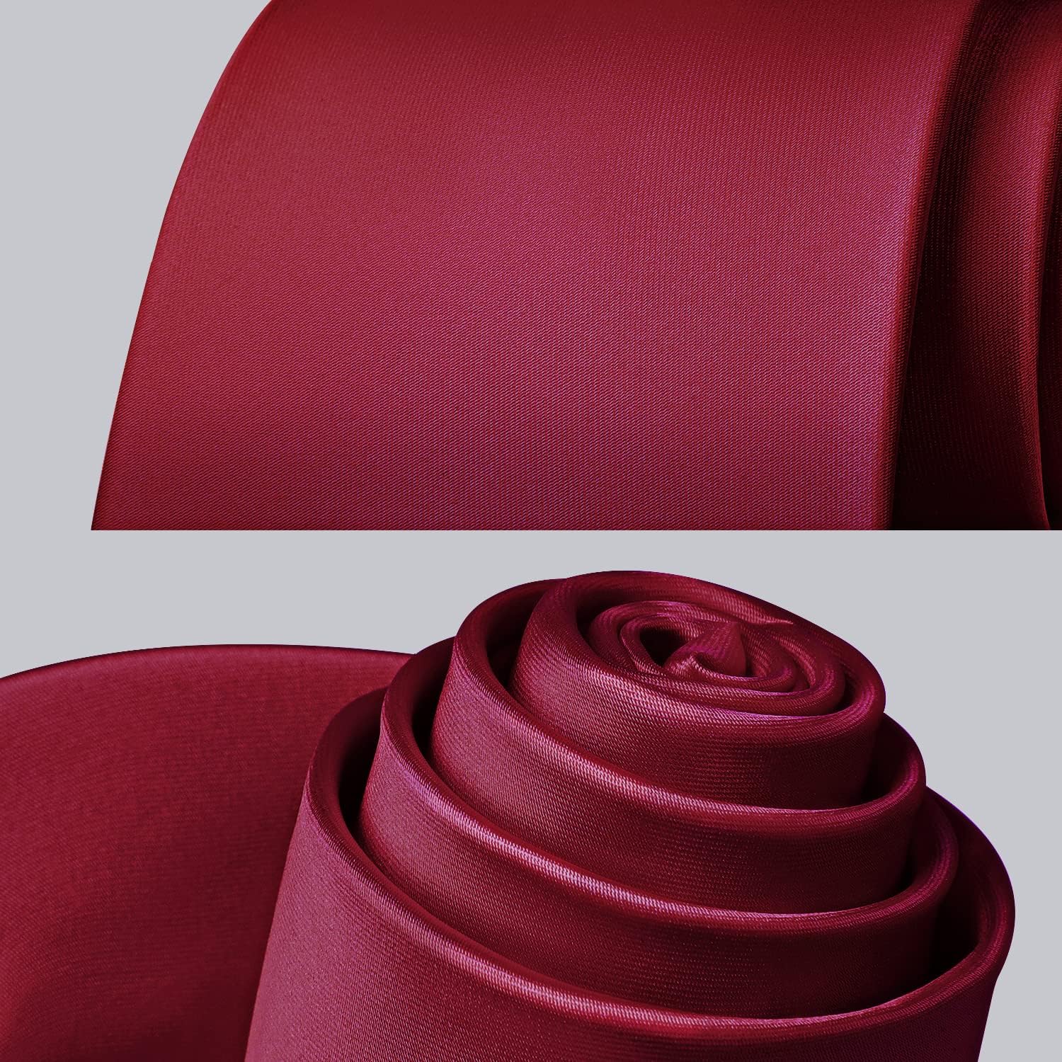 Hisdern Burgundy Solid Wedding Accessories Set With Clip