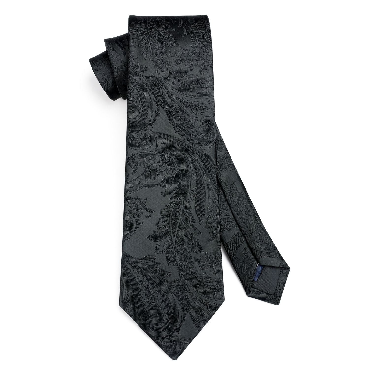 Hisdern Black Floral Wedding Accessories Set