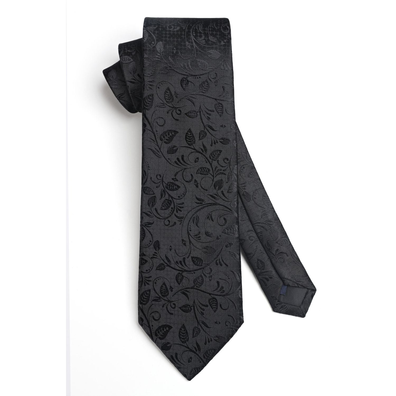 Hisdern Black Floral Wedding Accessories Set