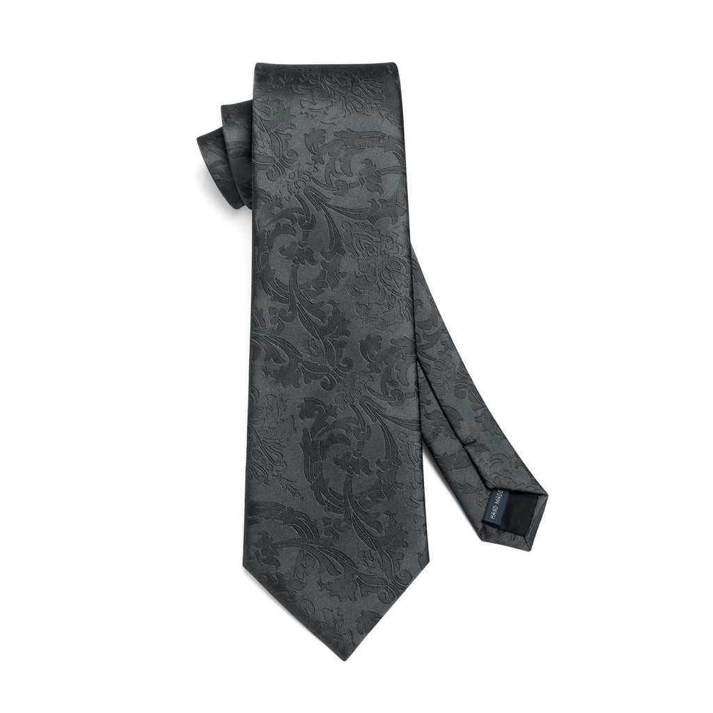 Hisdern Black Floral Wedding Accessories Set