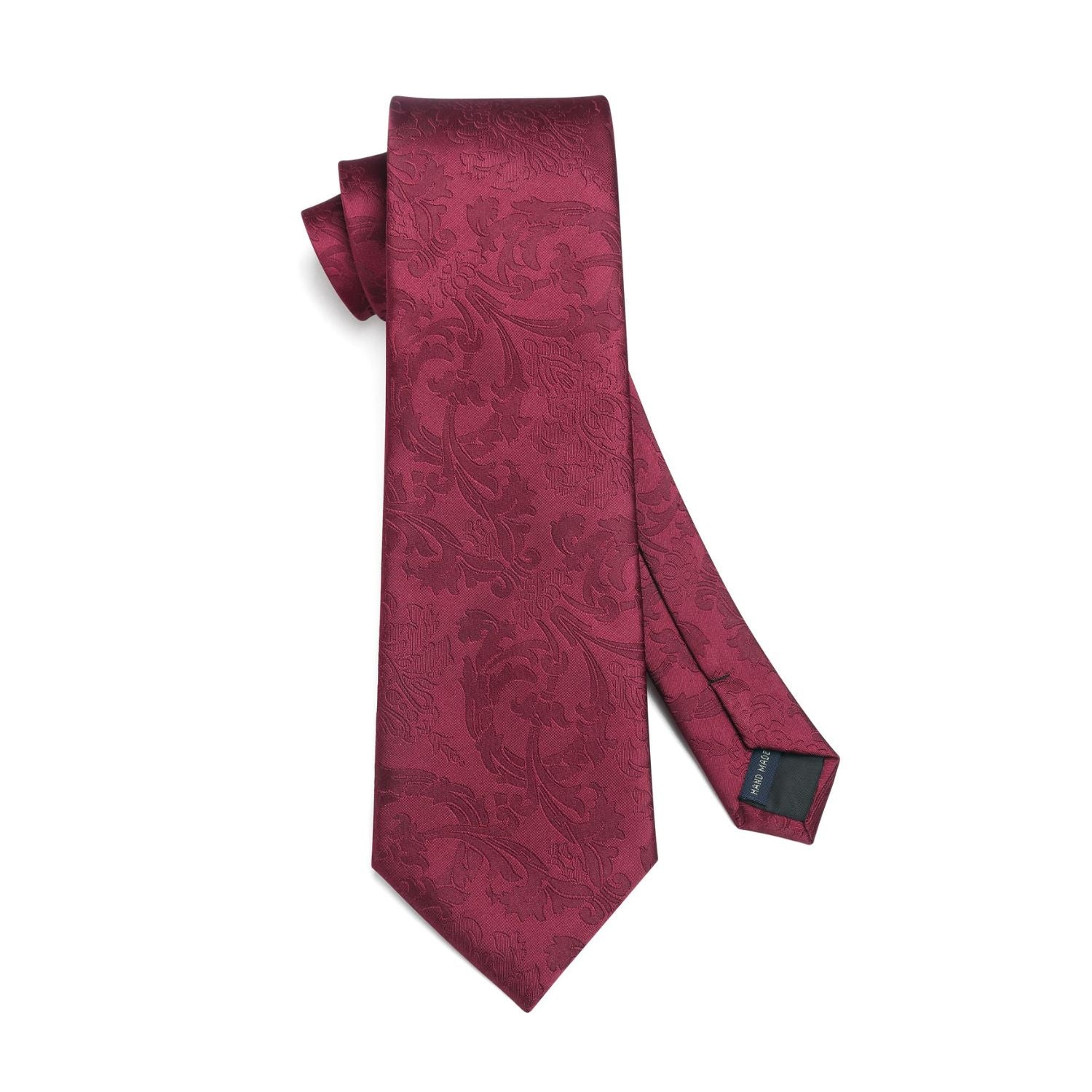 Hisdern Burgundy Floral Wedding Accessories Set