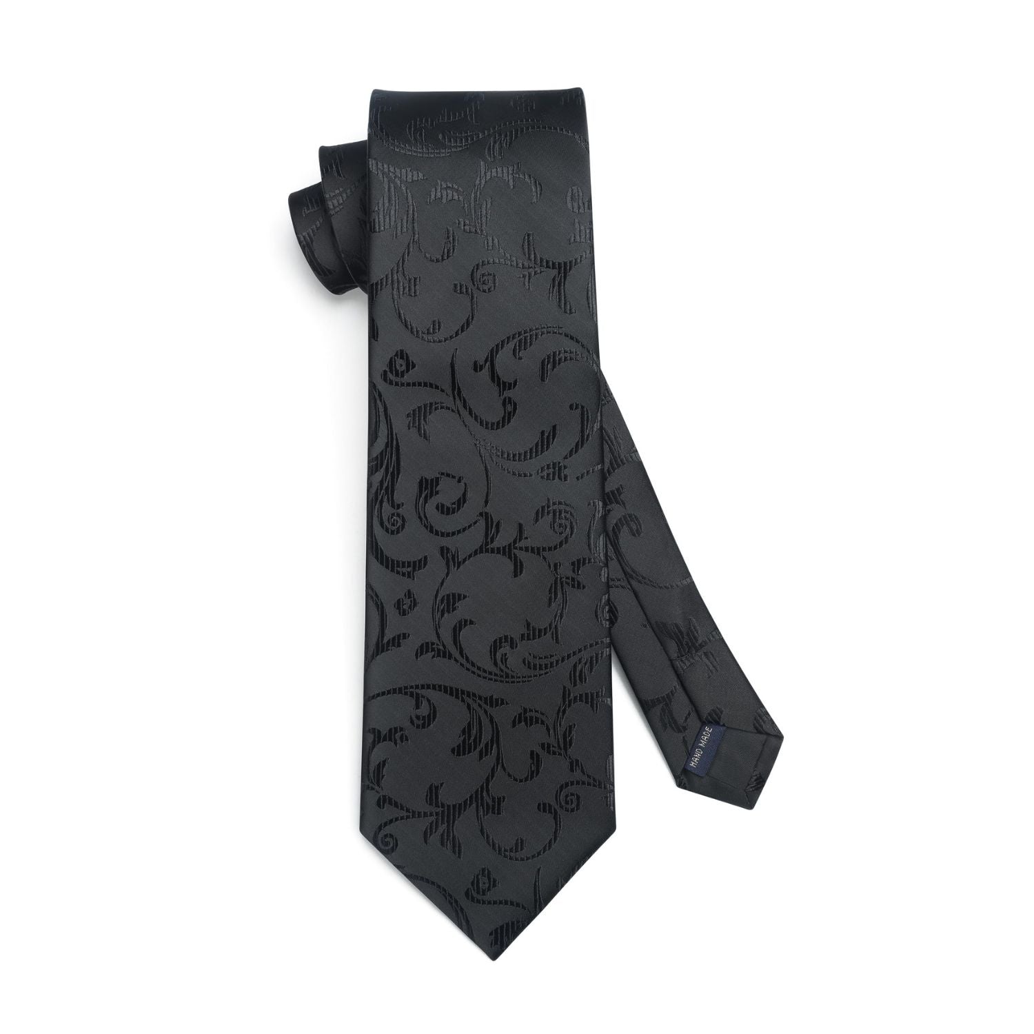Hisdern Black Floral Wedding Accessories Set