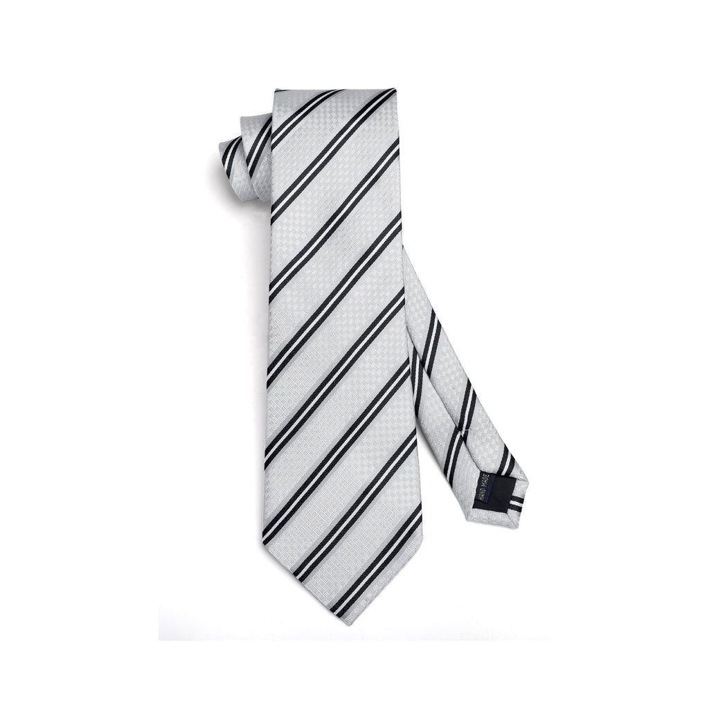 Hisdern White Striped Wedding Accessories Set