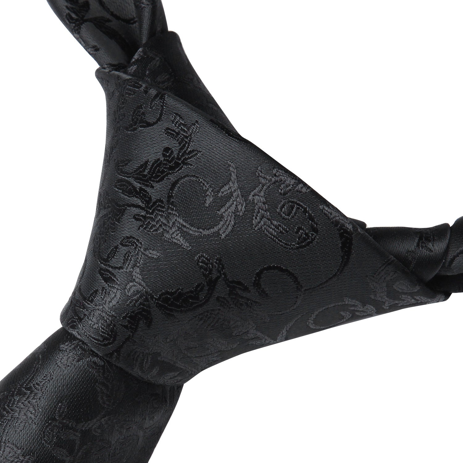 Hisdern Black Floral Wedding Accessories Set
