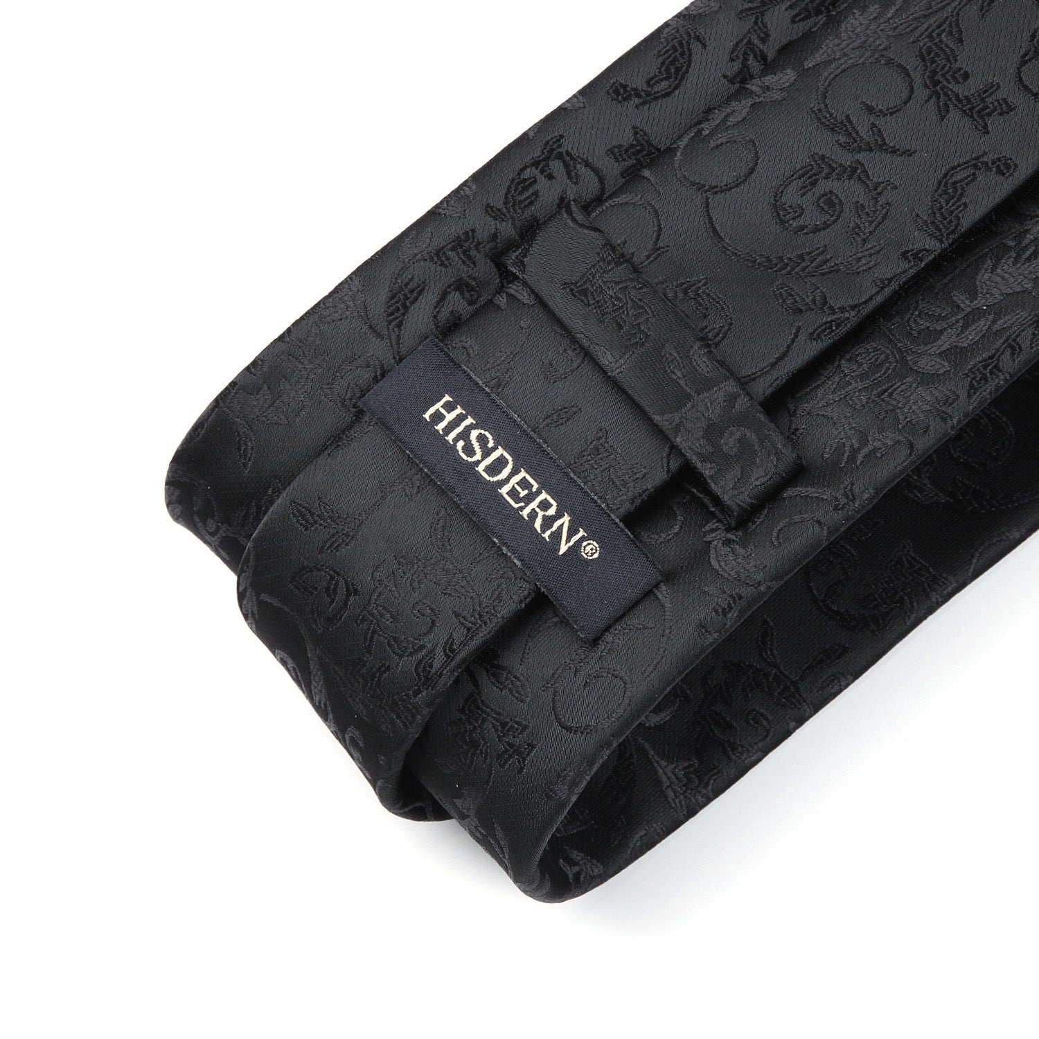 Hisdern Black Floral Wedding Accessories Set