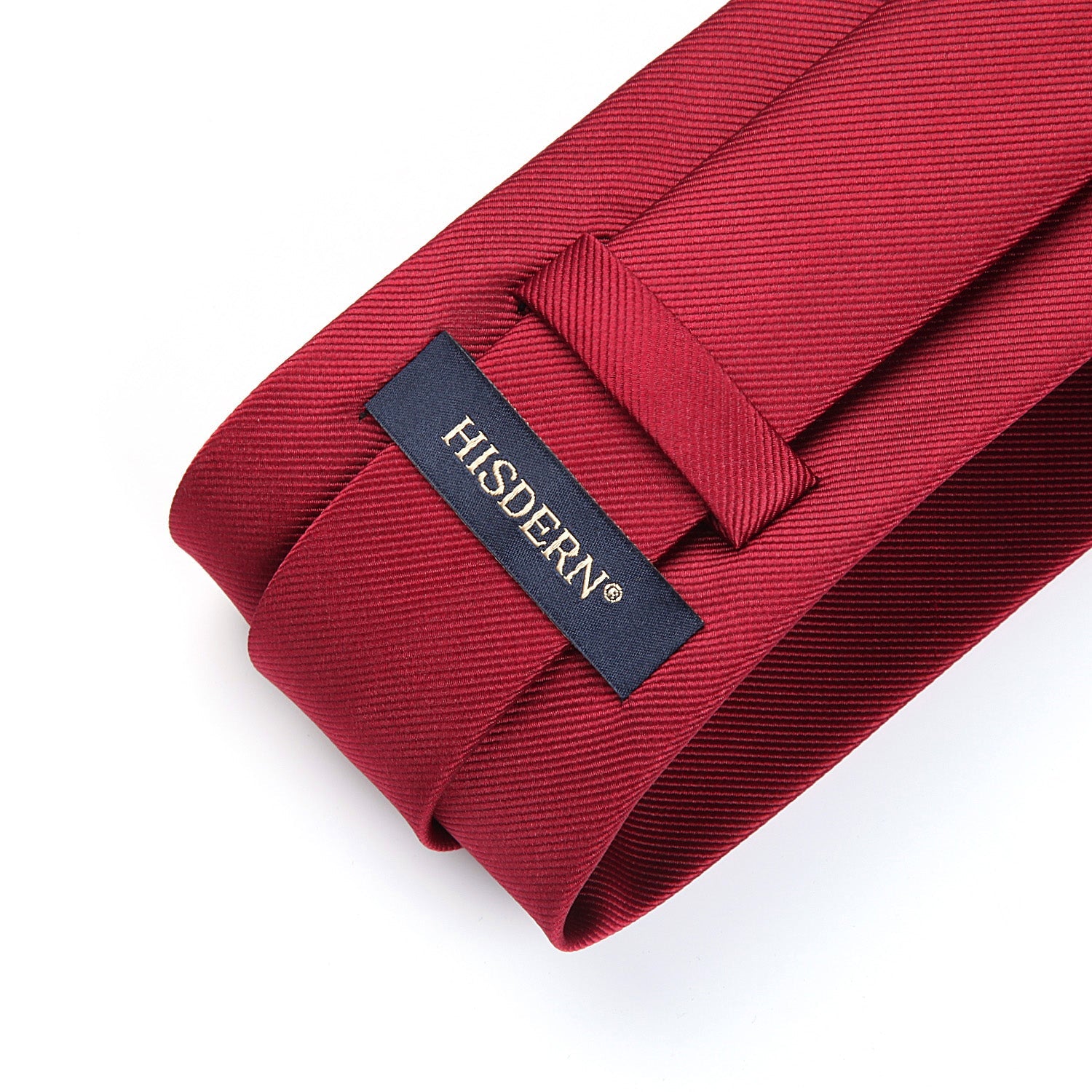 Hisdern Burgundy Solid Wedding Accessories Set With Clip