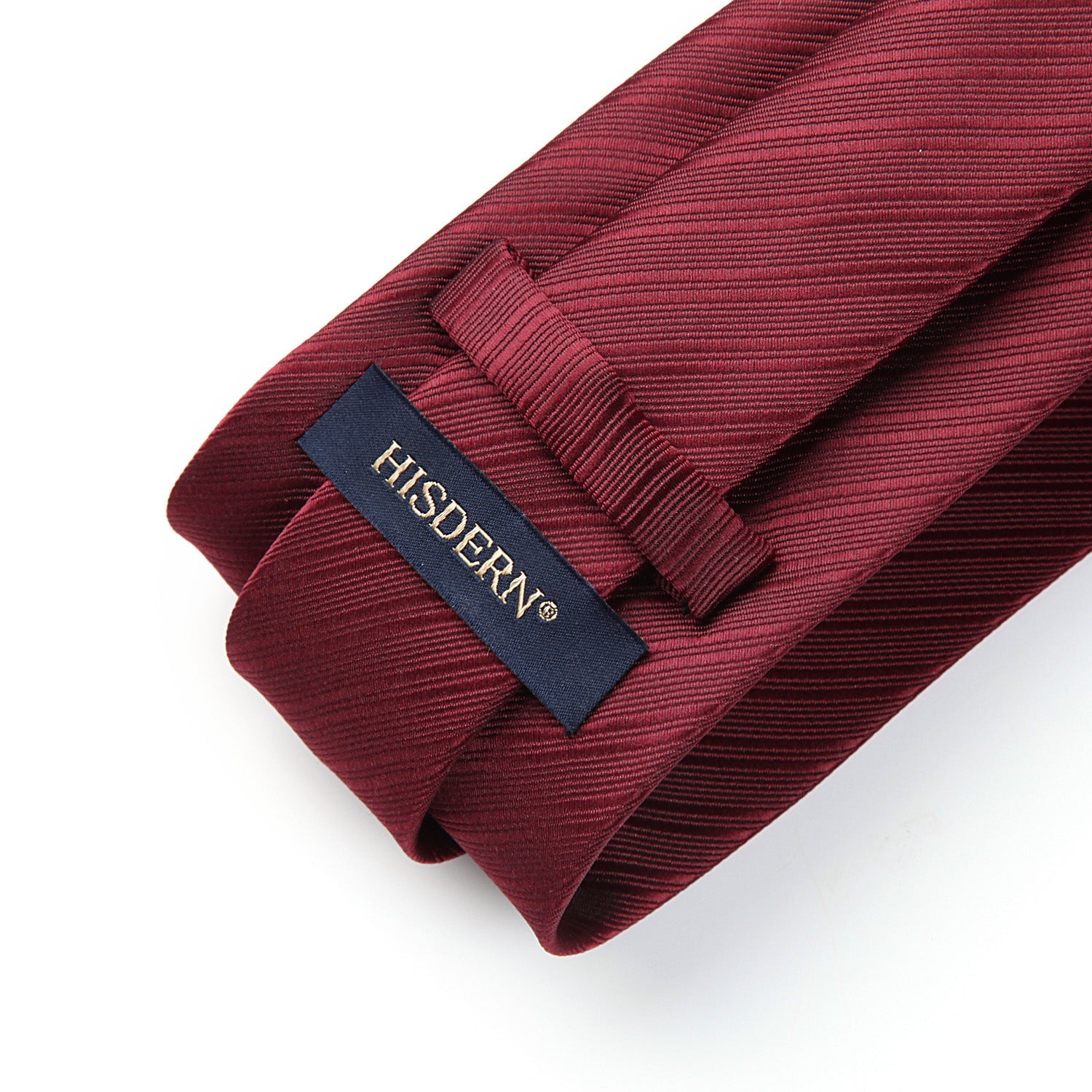 Hisdern Burgundy Striped Wedding Accessories Set