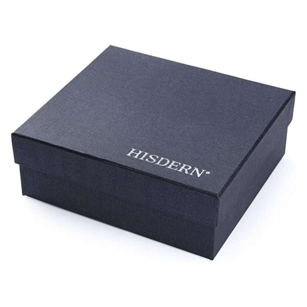 Hisdern 3-Piece XL Tie Set Red Wedding Accessory Gift Box Set